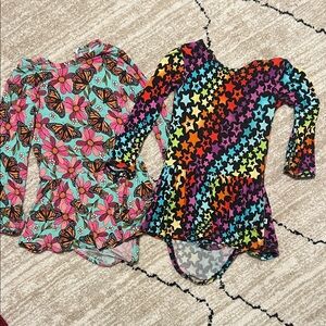 Colorful Star and Butterfly Ruffle Dress BUNDLE
